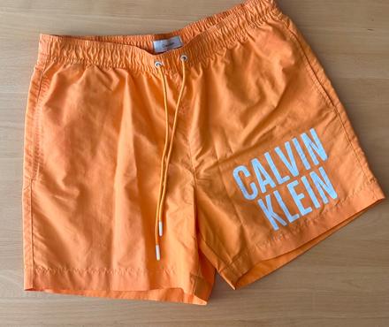 Oranzove plavky ck, calvin klein,s