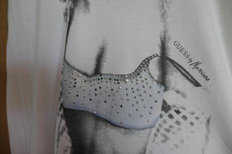 Guess luxusne jedinecne predlzene tricko/minisaty, guess,m