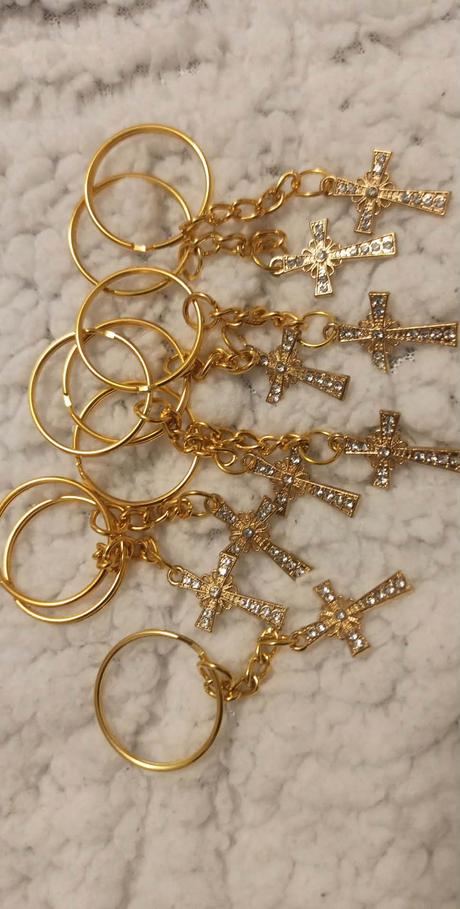 Prívesky krížik 9ks, 