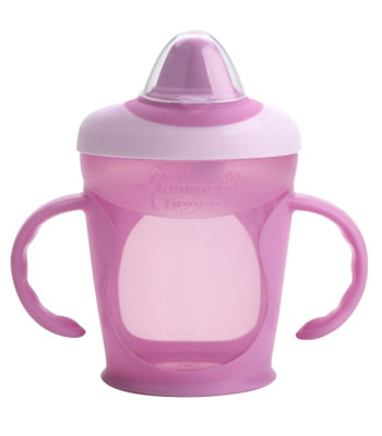 Hrnček tommee tippe easy flow s naustkom a uskami, 