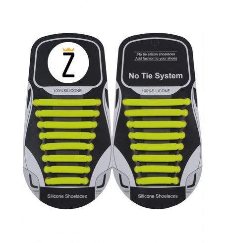 Zaviažto - silikónové šnúrky žlté,