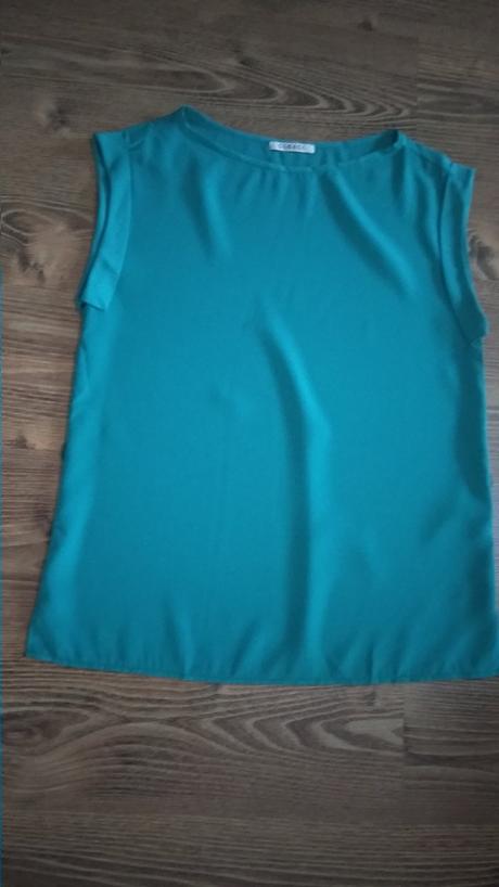 Zelenkastá saténová blúzka, george,40