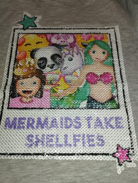 Emoji tričko s flitrami, 128