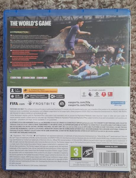 Fifa 23 futbalová hra na ps5,
