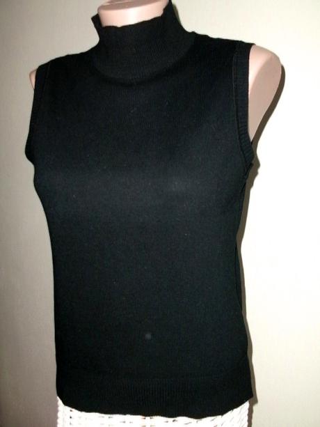 Štýlový pleteninový topík bez rukávov, benetton,m