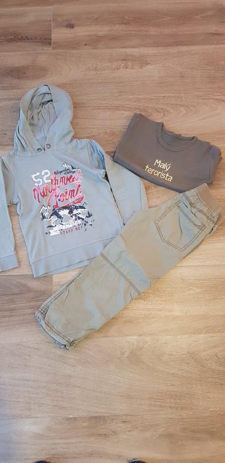 Mikina, nohavice, tričko 110, 104–116
