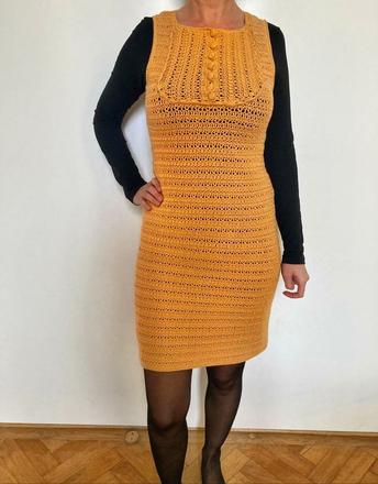 Hačkovane šaty, xs