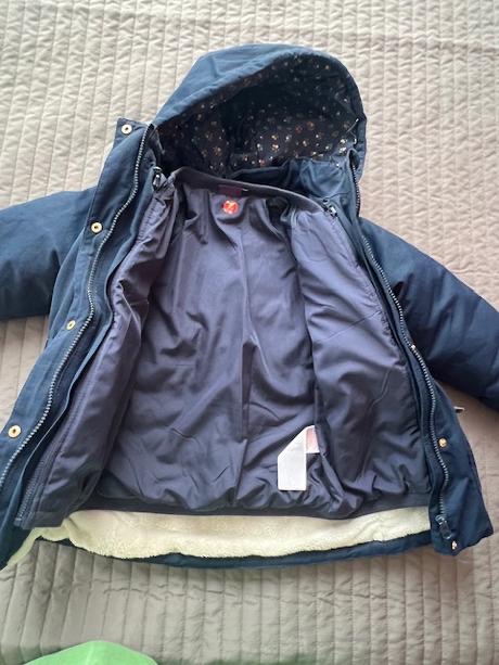 Zimná dievčenská bunda - 3v1, sergent major,122