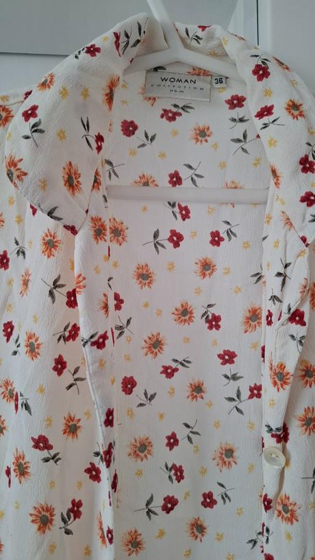Kvietkovaná blúzka, h&m,36