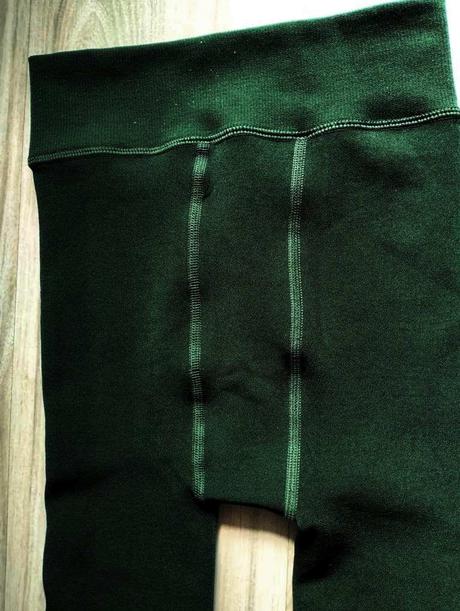 Teplejšie tmavo zelené legíny, v. m/l, 36 - m