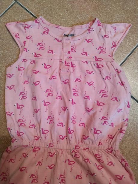 Praktický letný overal s plameniakmi,veľ.86/92, lupilu,86