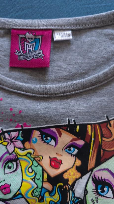 Predám dievčenské tričko zn. monsterhigh, 116