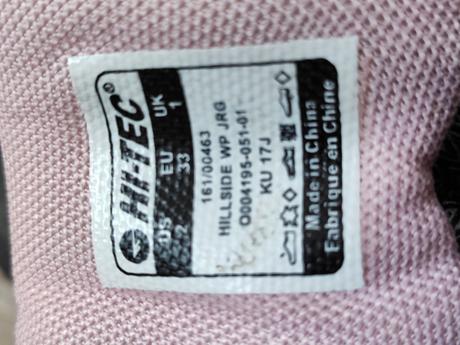 Turistické topánky veľkosť 33, hi-tec,33