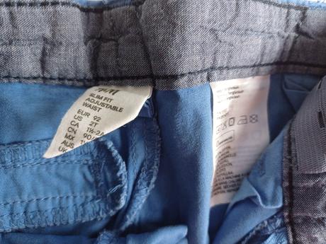 Modré nohavice h&m 92, h&m,92