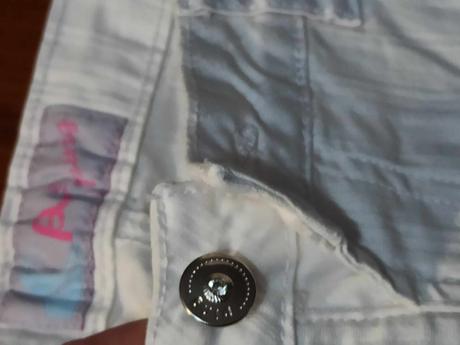 Biele nohavice rifľové elastické veľkosť 29 (3/4), 30