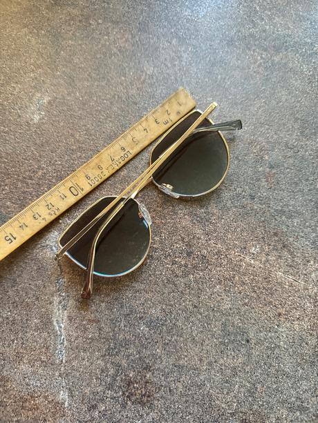 Slnečné okuliare zlatý kovový ram, h&m