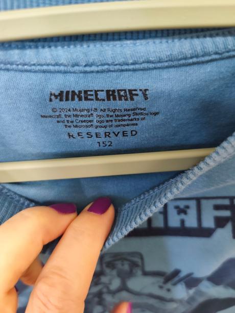 Chlapčenské tričko minecraft, reserved,152