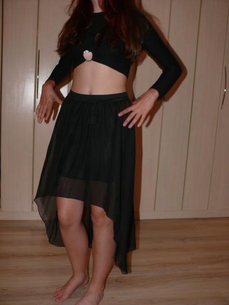 Asymetrická sukna s-m, s