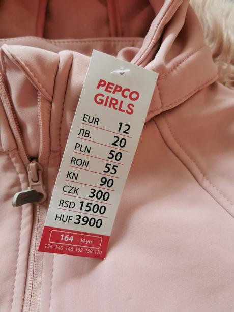 Softschelová bunda, pepco,164