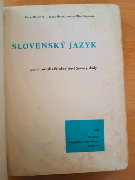Starý slovenský jazyk 6.ročník zš (1968), 