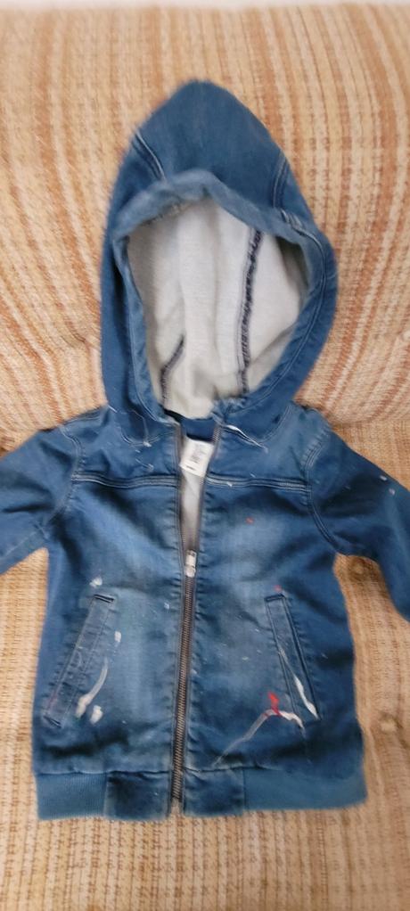 Ručne maľovaná bunda s kapucňou, h&m,122