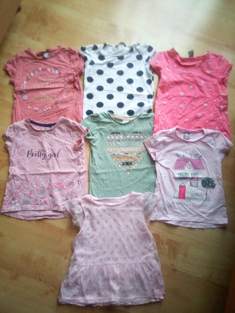 Balík tričiek 104 dobrý stav, 104–116