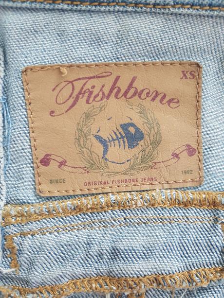 Dámska riflova bunda, fishbone,xs