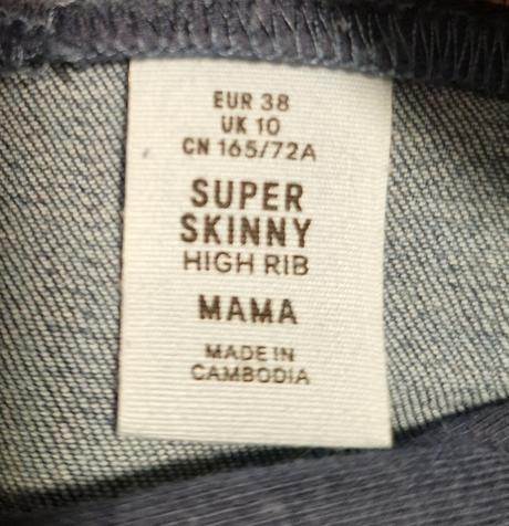 Tehotenské rifle h&m, veľ. 38, h&m,m