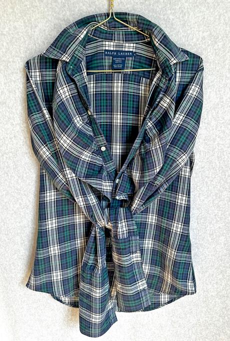 Ralph lauren károvaná blúzka, ralph lauren,xs