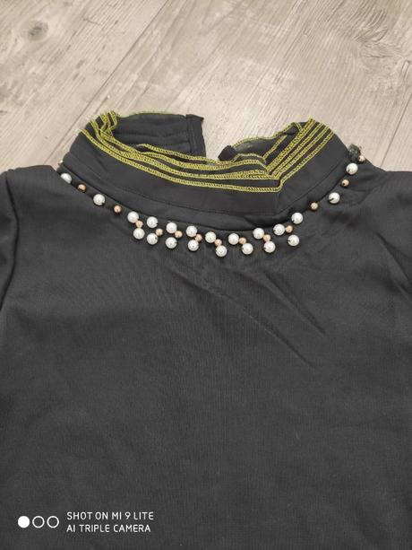 Top cierny s perlickami, m / s