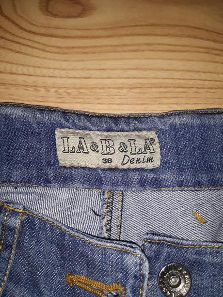 Riflové kratasky denim č.36, denim,36