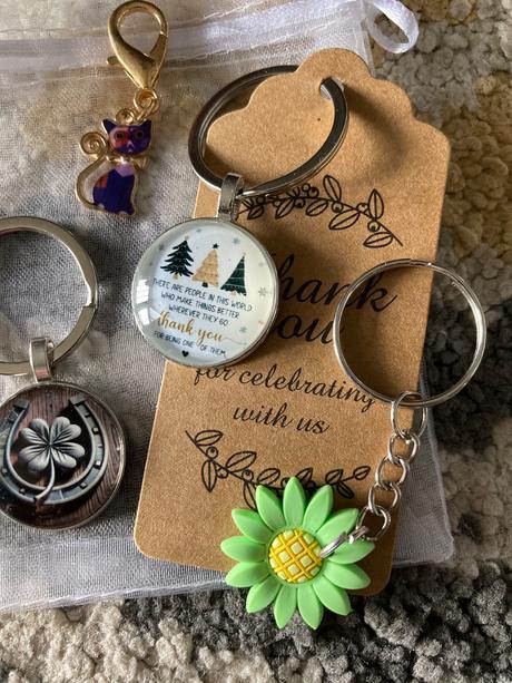 Prívesky na kľúče 4ks, 