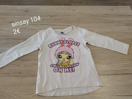 Tričko dlhý rukáv, sinsay,104