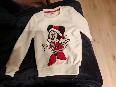 Teplá makkucka mikina minnie 110/116, 110