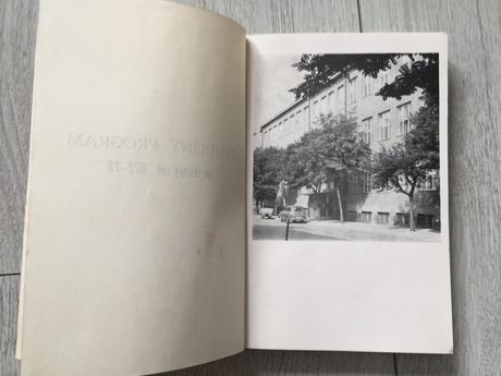 Brožura študijny program 1972-1973,