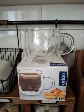 Orion dvojstenny mega hrncek macicka novy, kupovan, 