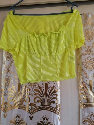 Šifonový crop top shein, 42