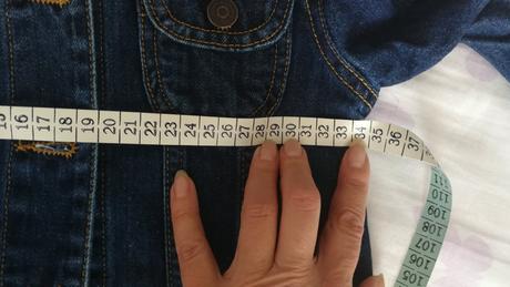 Riflová bundička 5-6 r, denim,110