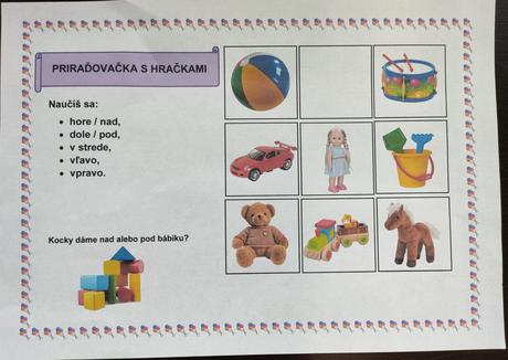 Priraďovačka s hračkami pdf,