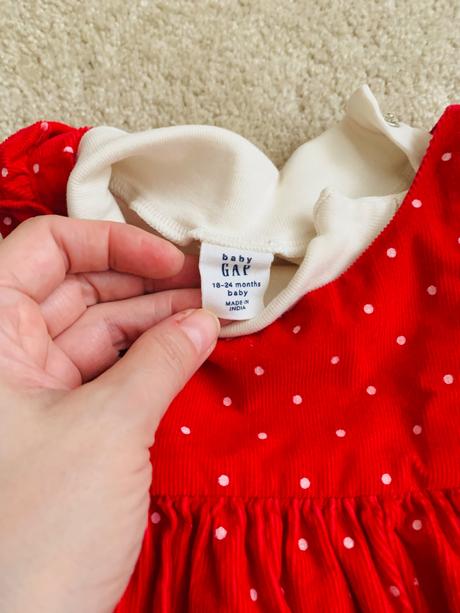 Gap mančestrové šaty a body s dlhým rukávom (18-24, gap,98