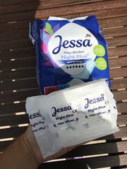 Jessa Hygienické vložky Night Plus Maxi - extra dlhé, 20 ks