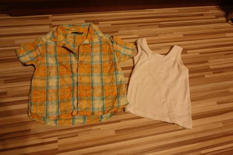 Predám chlapčenskú košieľku + tielko zdarma, h&m,98