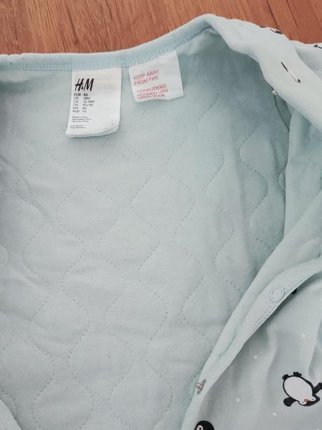 Teplé pyžamko overal, h&m,86