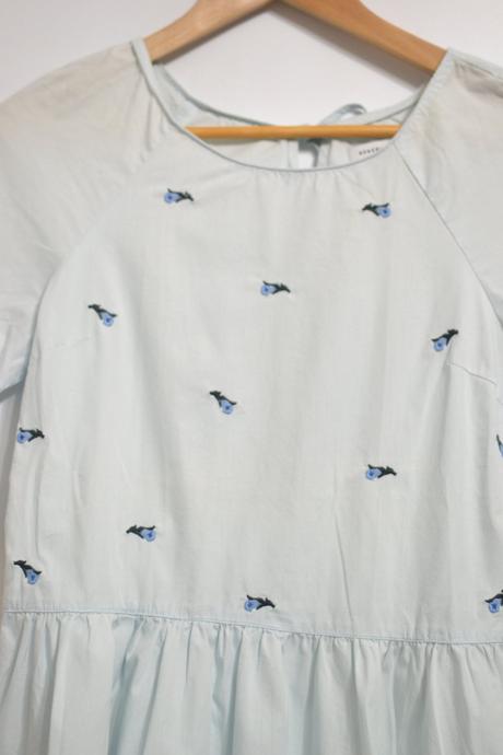 Bledomodrá blúzka 34, 34