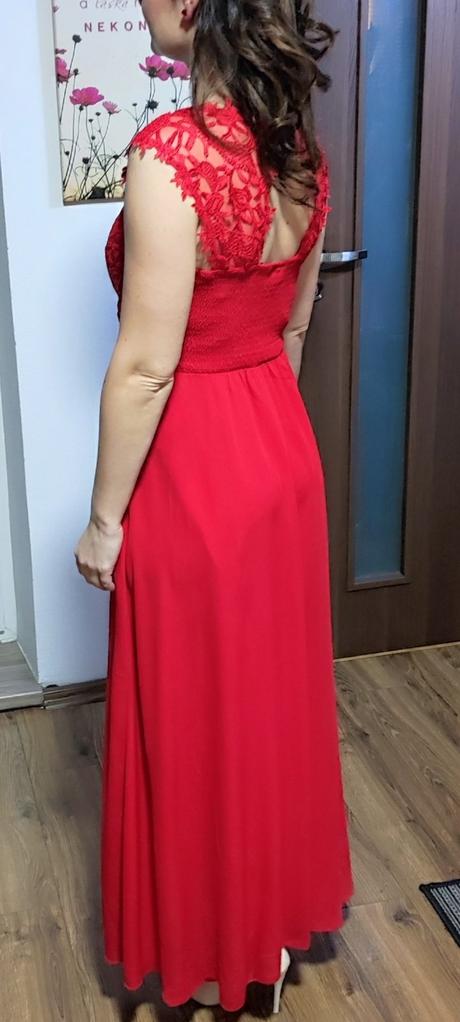 Dlhé červené šaty, bonprix,38