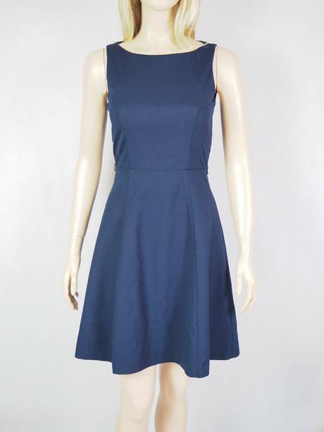 Kvalitné tmavomodré šaty h&m, h&m,34