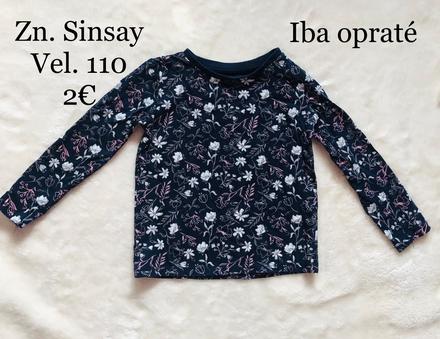 Tričko, sinsay,110
