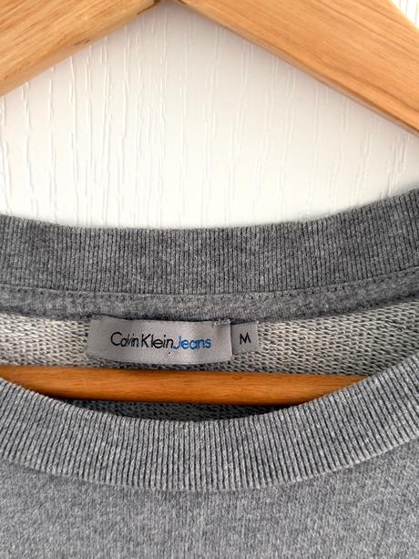 Calvin klein jeans šedé mikinové šaty/tunika veľko, calvin klein,m