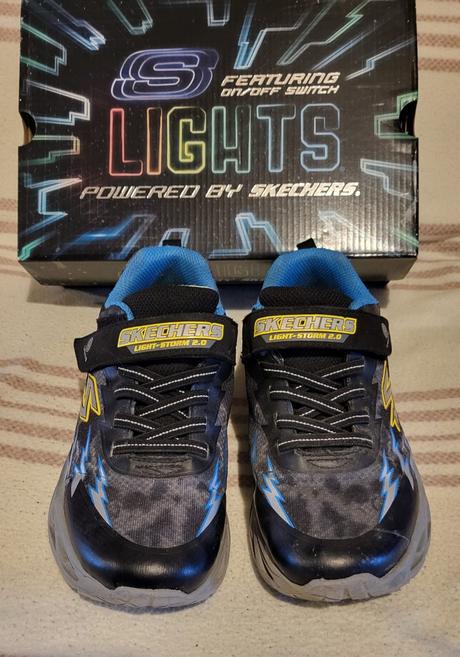 Chlapčenské svietiace tenisky velk. 34 skechers, skechers,34