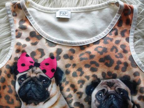 Krásne tielko so psíkmi super tenké na leto, f&f,122